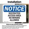 Signmission Restricted Access Area No Minors Allowed OSHA Notice Sign, Vinyl Decal, 10in W x 7in L, 2PK OS-2PACK-NS-D-710-L-18062 - alternate 2